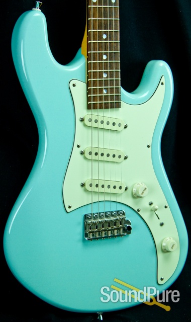 Campbell American WEW Light Blue Electric Guitar - Used — image 3