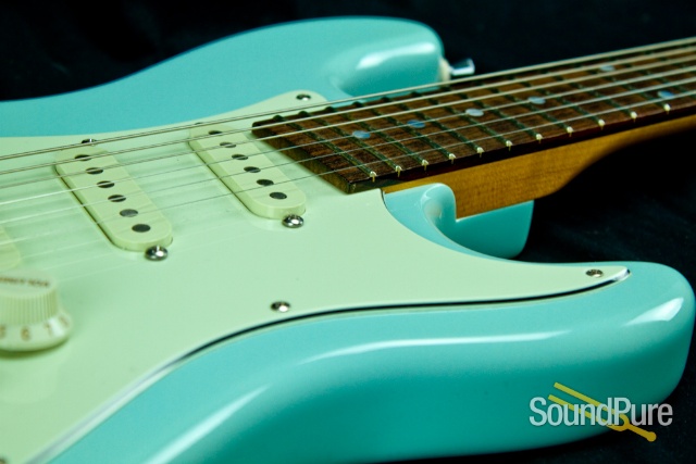 Campbell American WEW Light Blue Electric Guitar - Used — image 4