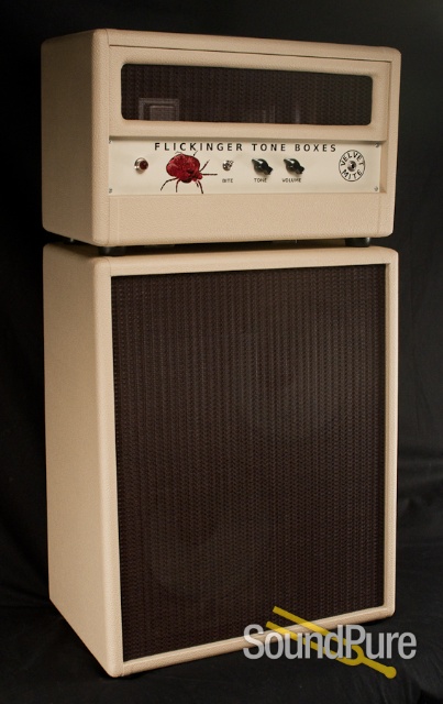 Flickinger Velvet Mite 10w Amp and 2x10 Cab - Used - MINT! — image 1