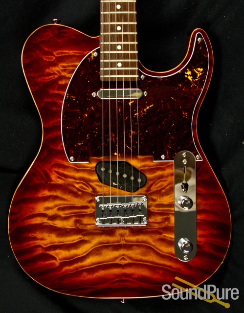 Melancon Classic Artist T Vintage Amber Burst Guitar - Used — image 5