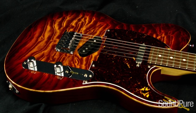 Melancon Classic Artist T Vintage Amber Burst Guitar - Used — image 7