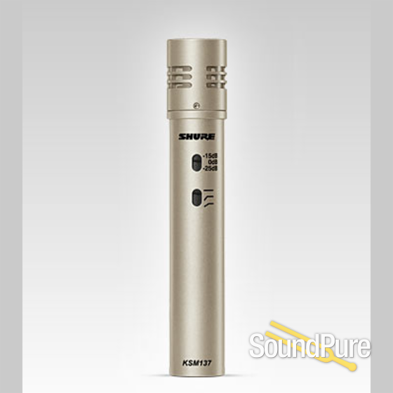 Shure KSM137/SL Stereo Pair Of Cardioid SDC's | Soundpure.com