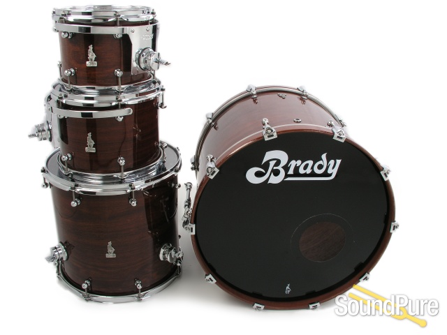 Brady Drums 4pc Jarrah Ply Drum Set-Natural Gloss Used