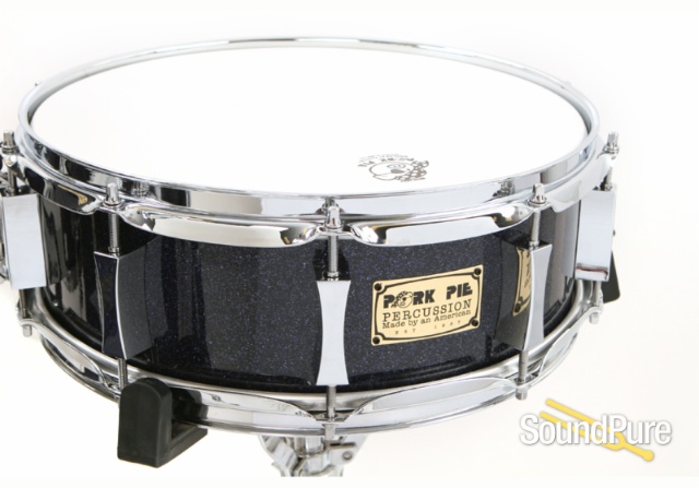 Pork Pie 4pc Indigo Blue Glass Glitter Maple Drum Set — image 4