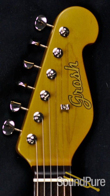 Grosh NOS Retro Charcoal Frost Metallic Electric Guitar — image 11
