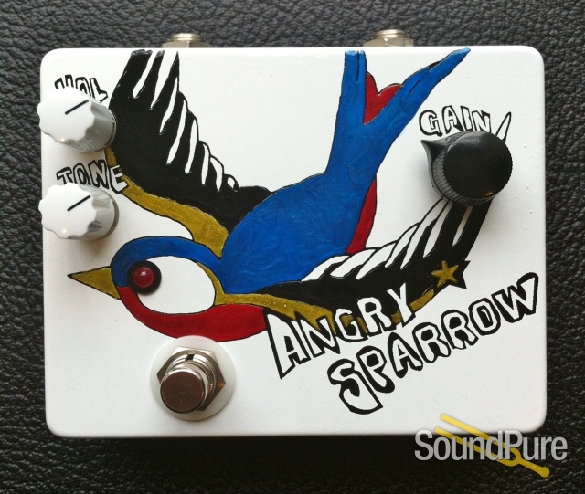 Flickinger Angry Sparrow Fuzz Pedal - White — image 1