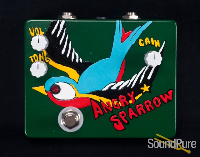 Flickinger Angry Sparrow Fuzz Pedal - Dark Green — image 1