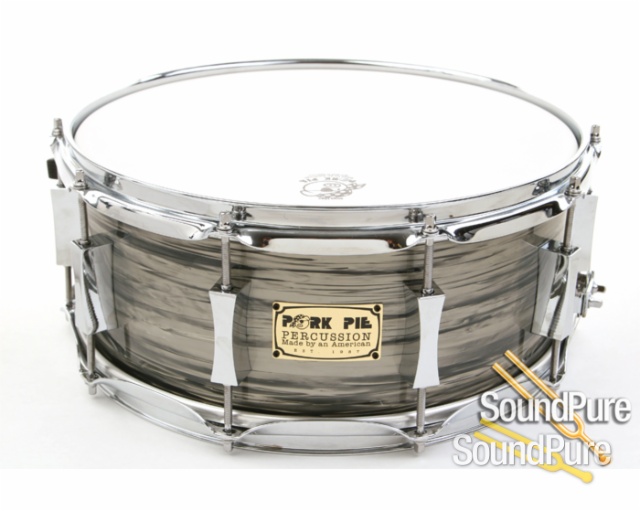 Pork Pie 6x14 Maple Snare Drum-Grey Oyster — image 1