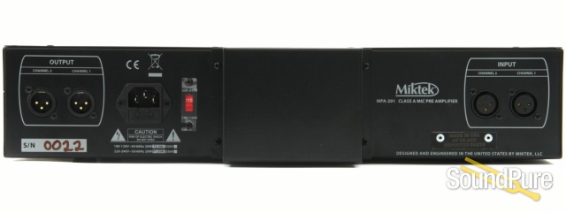 Miktek MPA-201 Dual Channel Class A Mic Preamp — image 2