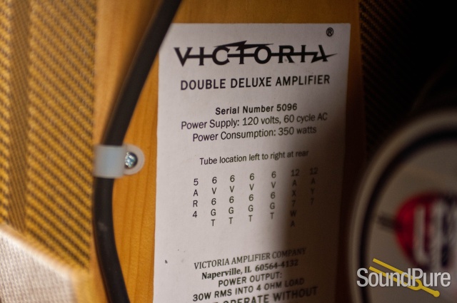 Victoria Amps Double Deluxe 2x12 Combo Guitar Amp - Used — image 4