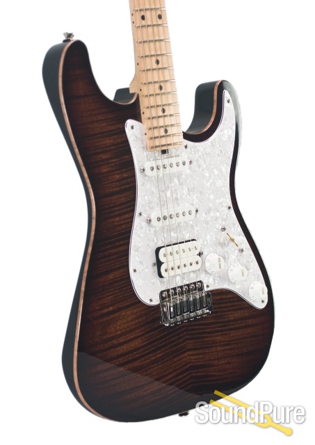 Michael Tuttle Tiger Burst Poly Bent Top Standard #Std-220 — image 8