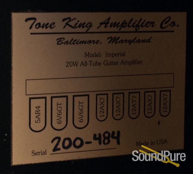 Tone King Imperial 1X12 Combo - used — image 7