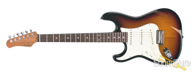 Suhr Classic *Lefty* 3-Tone Sunburst SSS Electric #22671 — image 4
