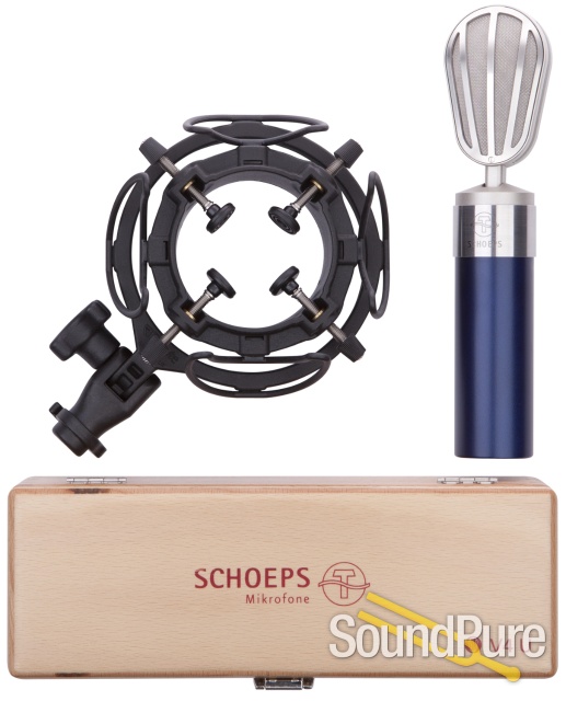 Schoeps V4U Studio Vocal Microphone with Shockmount, Blue