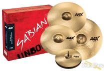 Sabian AAX Promotional Cymbal Box Pack Set with FREE 18"