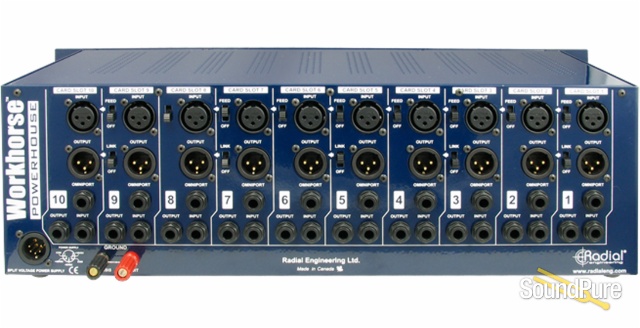 Radial Engineering Powerhouse 10 Slot 500 Series Rack