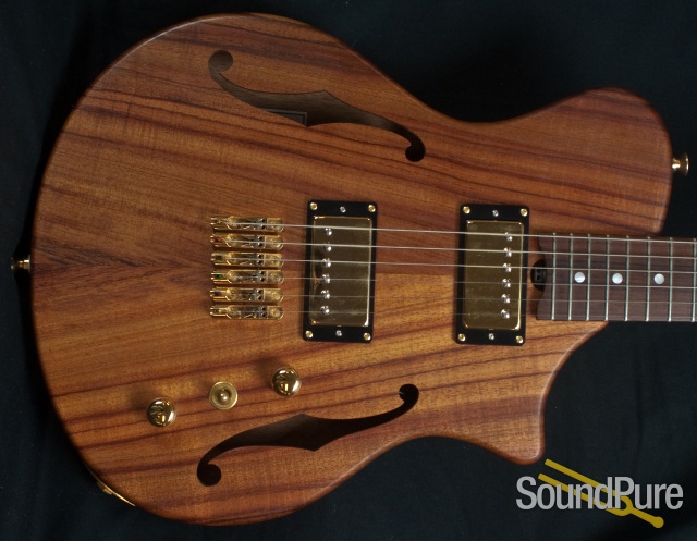 Wes Lambe 6T Koa Top Electric Guitar -used — image 5