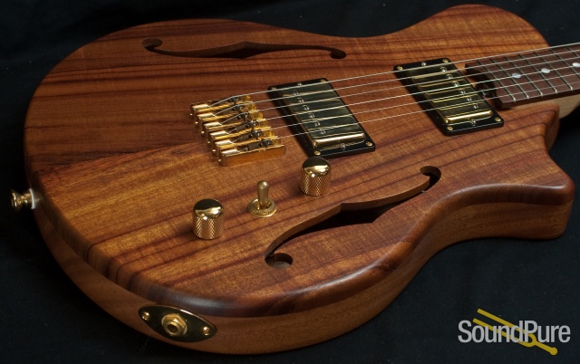 Wes Lambe 6T Koa Top Electric Guitar -used — image 8