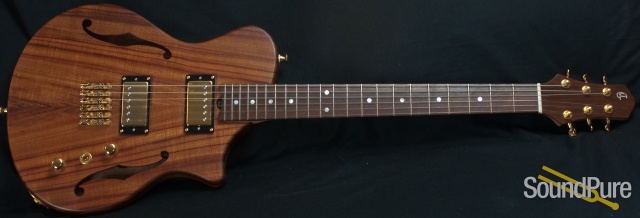 Wes Lambe 6T Koa Top Electric Guitar -used — image 9