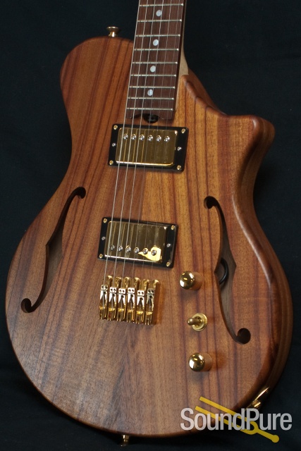 Wes Lambe 6T Koa Top Electric Guitar -used — image 12