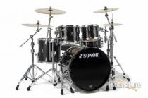 Sonor 4pc Prolite Stage 3 Drum Set-Brilliant Black