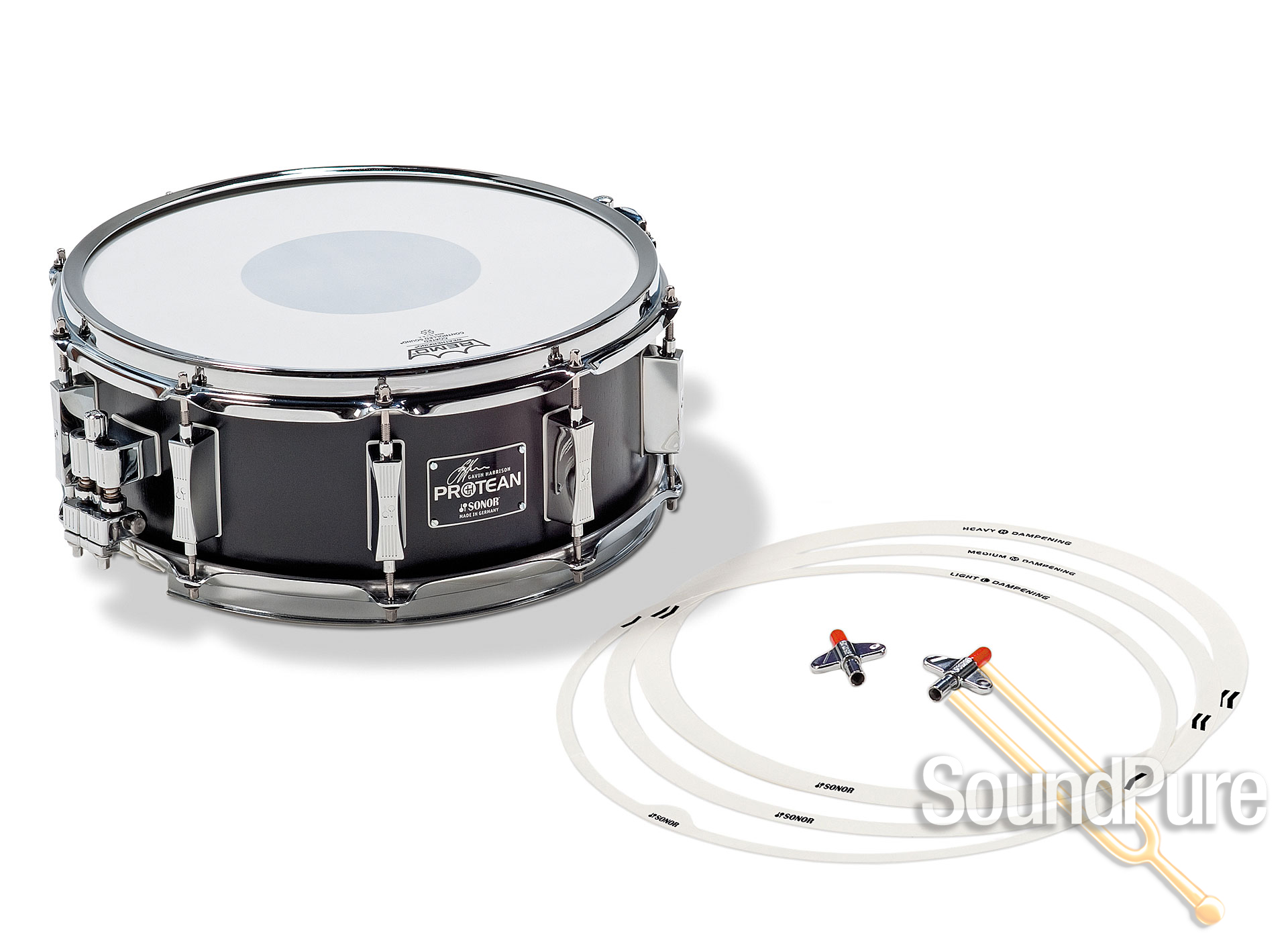 Sonor 12x5 Gavin Harrison Protean Snare Drum W/ Accessories