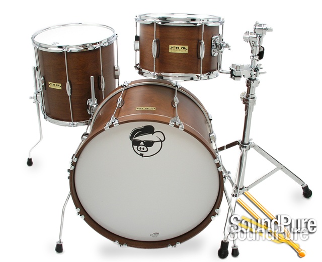 Pork Pie 3pc Hip Pig Drum Set-Nyatoa Satin — image 2