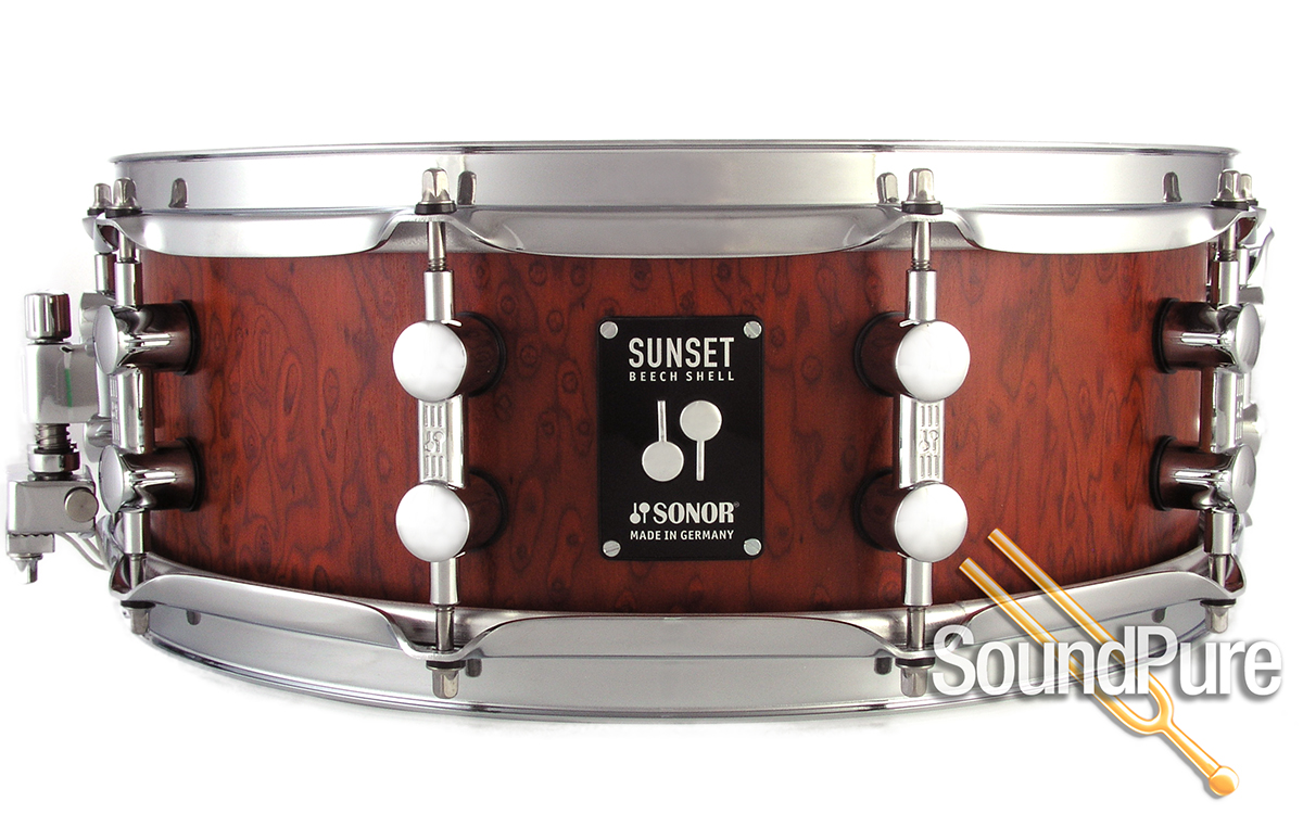 Sonor 14x5 Limited Sunset Birdseye Beech Shell Snare Drum