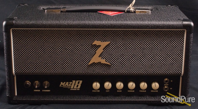 Dr. Z Maz 18 Jr. NR Amp Head - Black w/ Salt & Pepper Grill — image 1