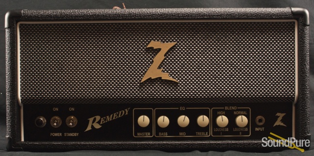 Dr. Z Remedy 40W Amp Head - Black w/ Salt & Pepper Grill — image 1