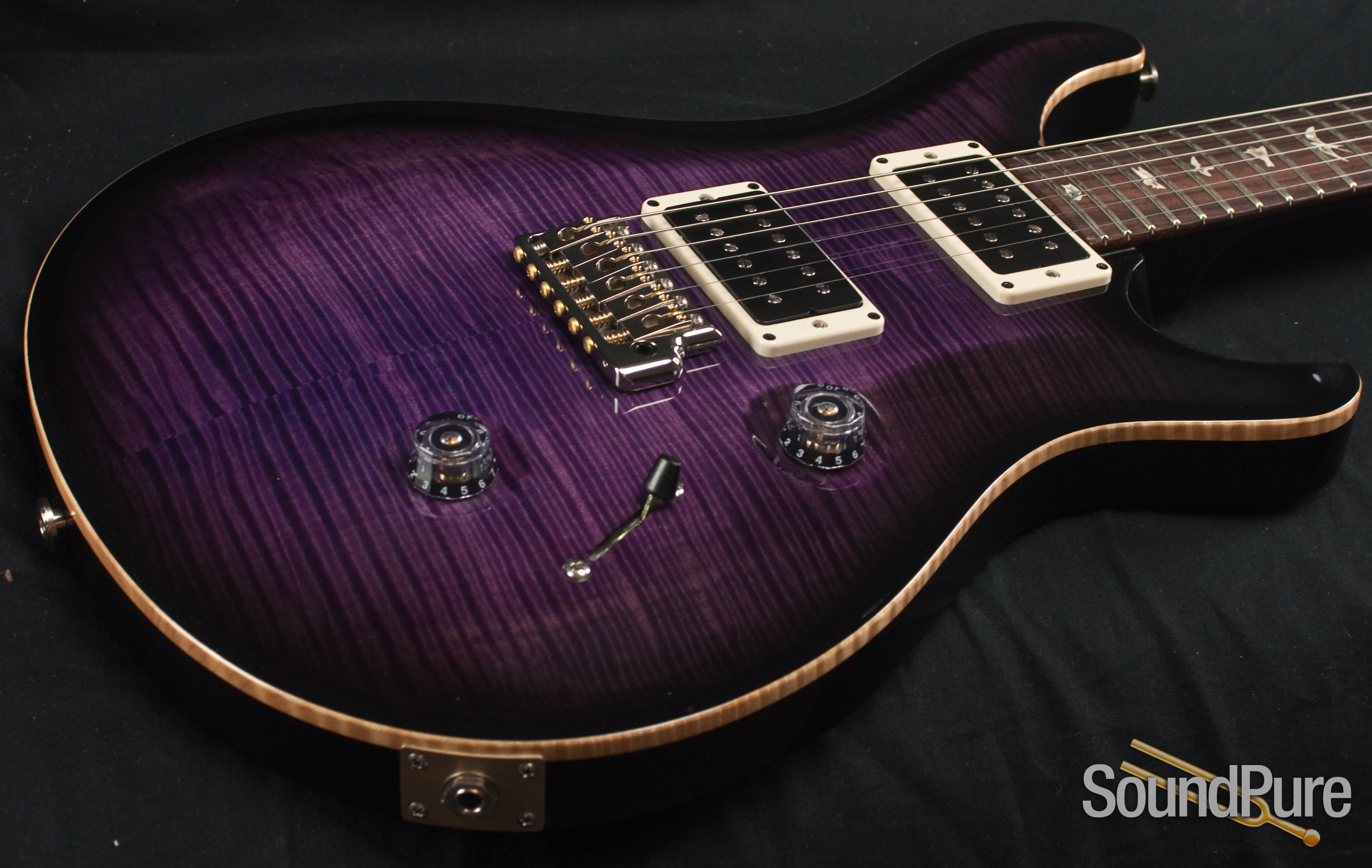 PRS Custom 24 10 Top Purple Smoke Burst Electric Guitar 5594