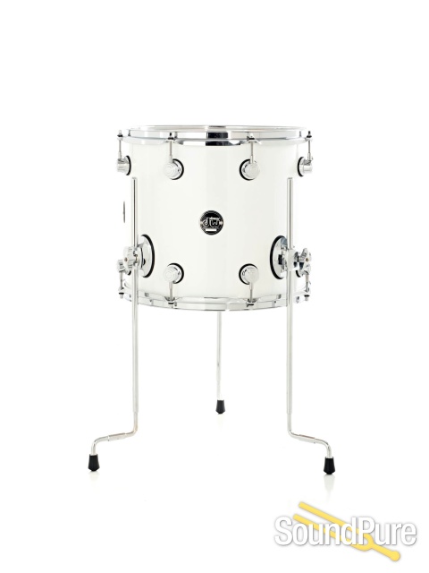 DW 4pc Performance Series Maple Drum Set-White Ice — image 2