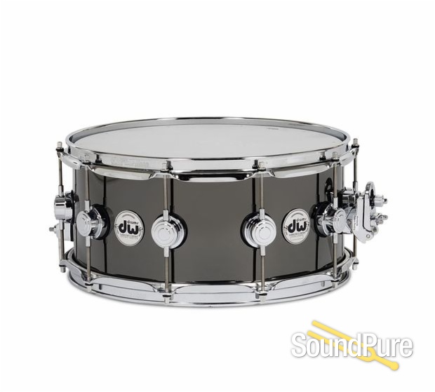 DW 6.5x14 Collectors Black Nickel over Brass Snare Drum — image 2