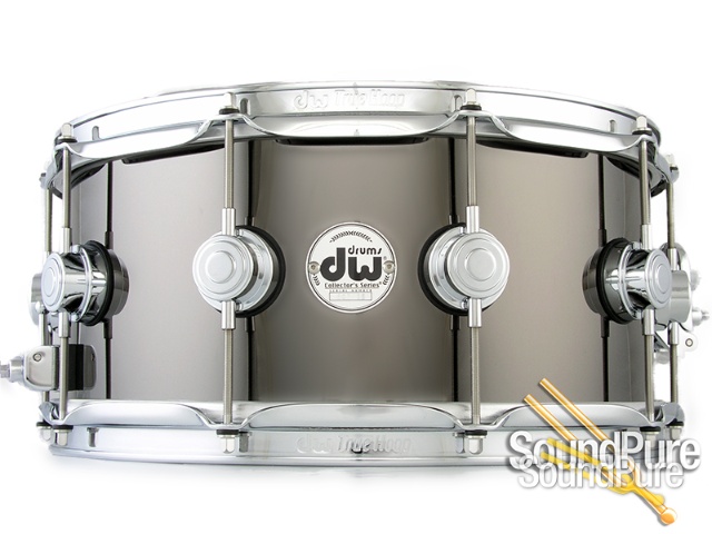 DW 6.5x14 Collectors Black Nickel over Brass Snare Drum — image 1