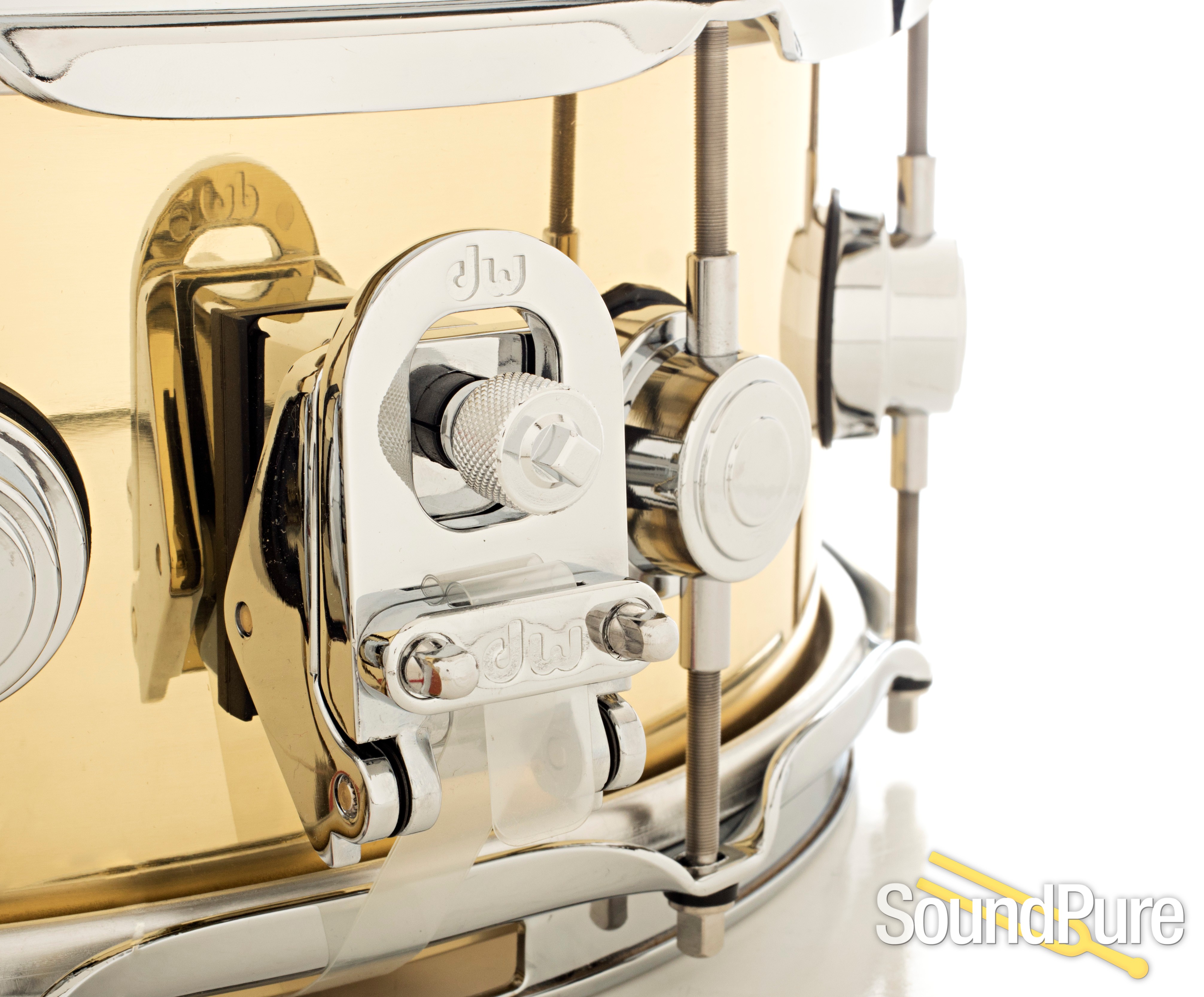 DW 5.5x14 Collectors Series Bell Brass Snare Drum Refurbished (BStock)