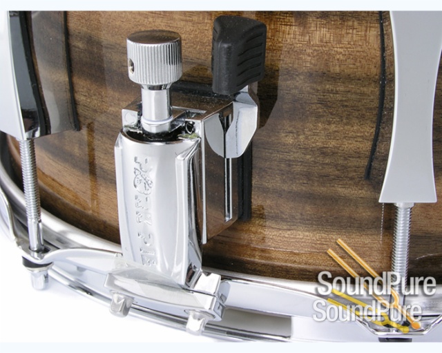 Pork Pie 7x13 Queensland Walnut Snare Drum-Natural Gloss — image 2