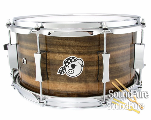 Pork Pie 7x13 Queensland Walnut Snare Drum-Natural Gloss — image 1