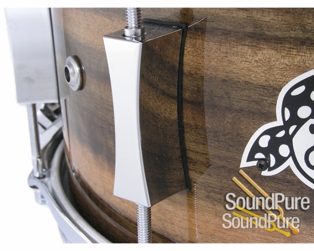 Pork Pie 7x13 Queensland Walnut Snare Drum-Natural Gloss — image 4