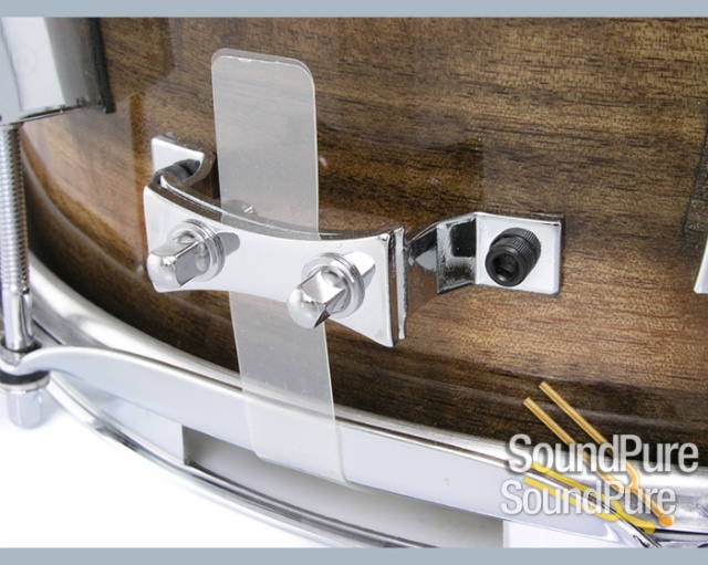 Pork Pie 7x13 Queensland Walnut Snare Drum-Natural Gloss — image 5