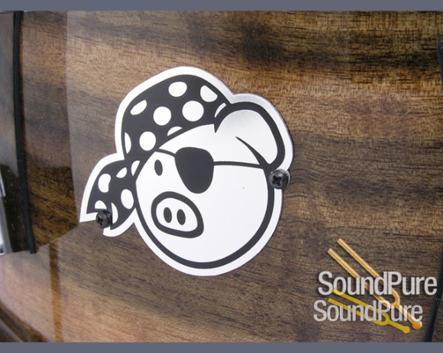 Pork Pie 7x13 Queensland Walnut Snare Drum-Natural Gloss — image 6