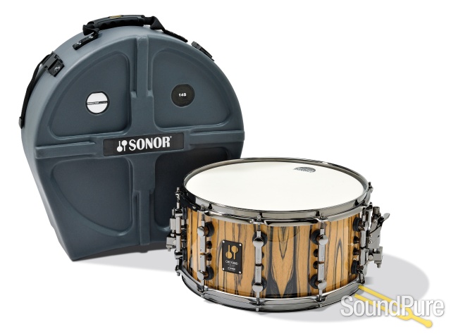 Sonor 14x7 One of a Kind Maple Snare Drum - White Ebony — image 2