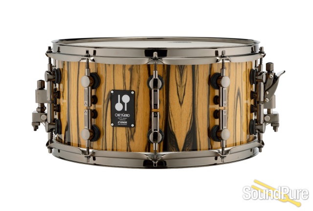 Sonor 14x7 One of a Kind Maple Snare Drum - White Ebony — image 3
