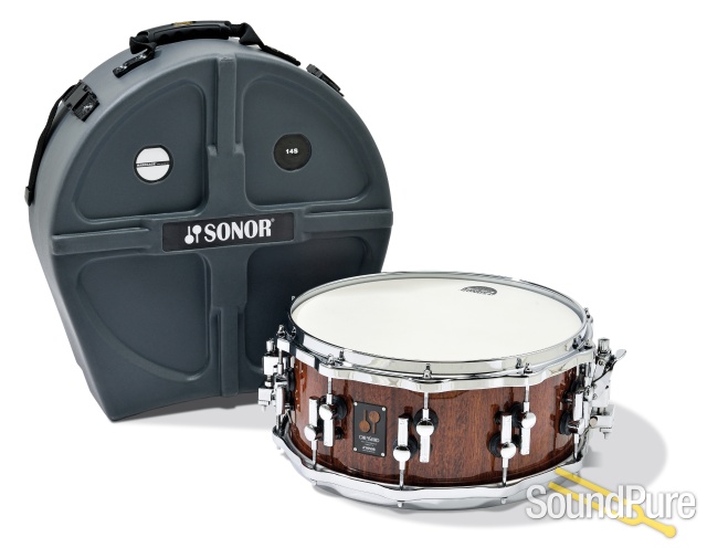 Sonor 14x6.25 One Of A Kind Snare Drum- Red Tigerwood — image 2