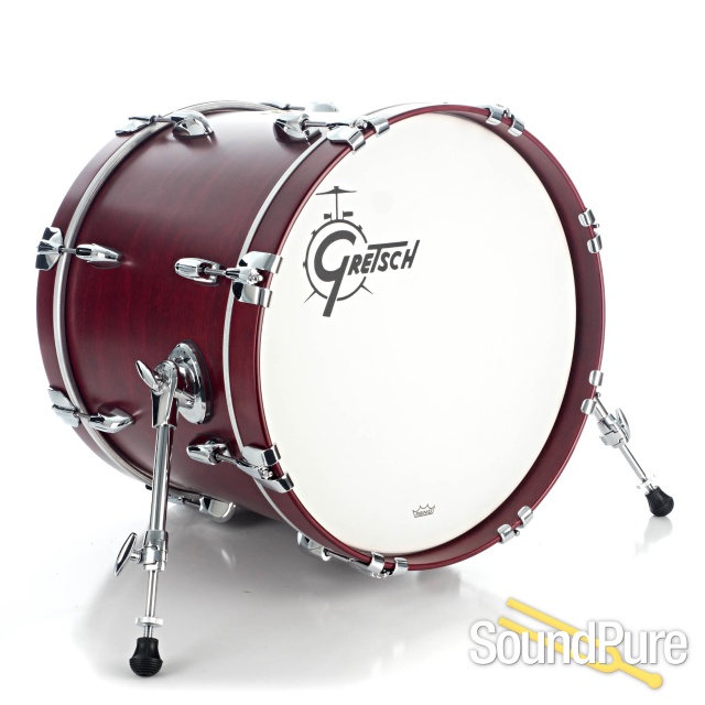 Gretsch 3pc USA Custom Be Bop Drum Set- Rosewood Satin — image 4