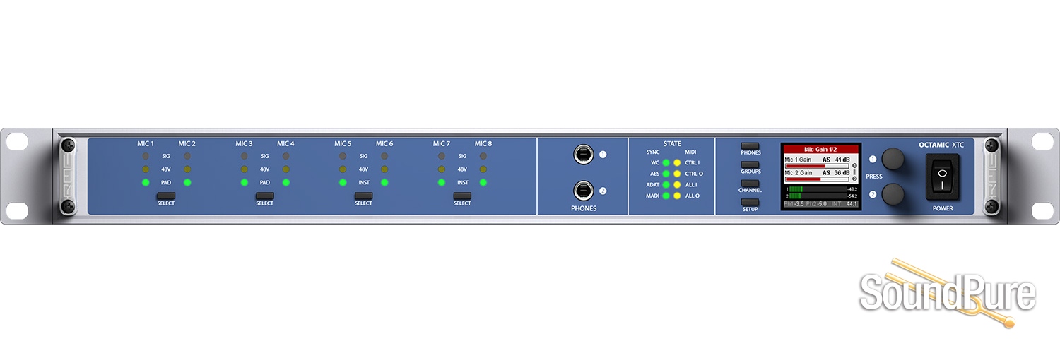 RME OctaMic XTC Microphone Preamp & A/D Converter - Thumbnail 4