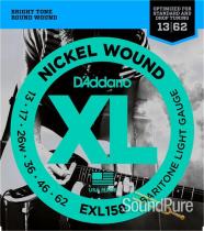 D'Addario EXL158 Light Baritone Electric Guitar Strings D'Addario EXL158 Light Baritone Electric Guitar Strings