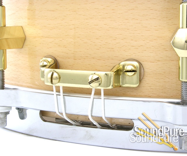 Noble & Cooley  3 7/8 x14  SS  Beech Piccolo Snare Drum — image 5
