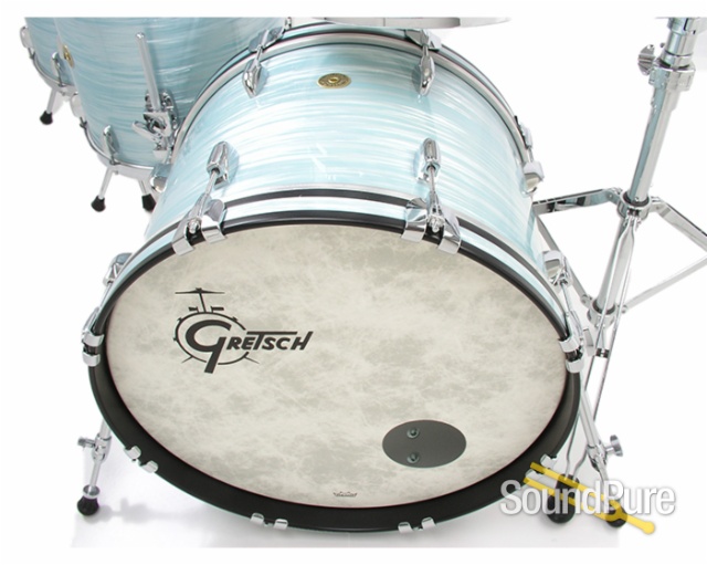 Gretsch 4pc USA Drum Set Vintage White Oyster-Used — image 2