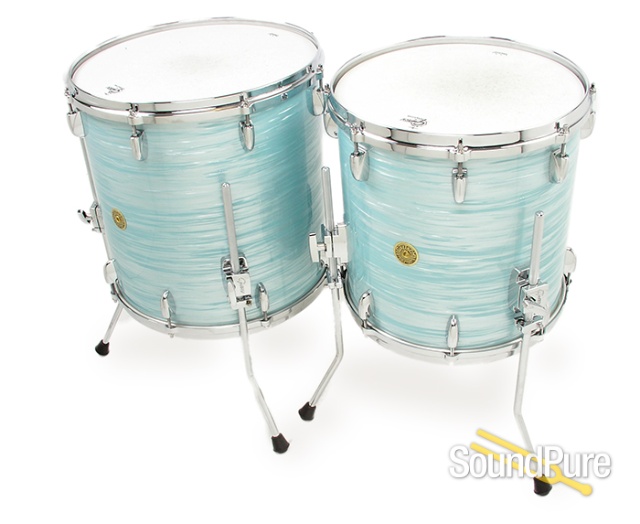 Gretsch 4pc USA Drum Set Vintage White Oyster-Used — image 4