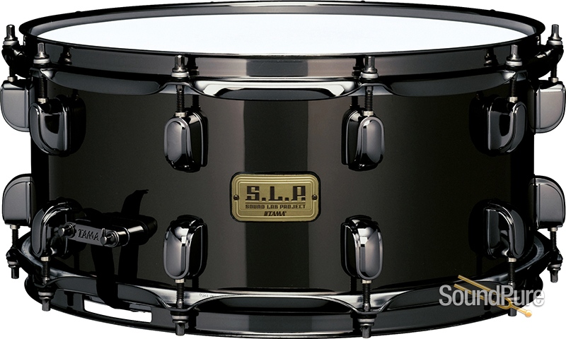 Tama 6.5x14 SLP Super Black Brass Snare Drum S.L.P